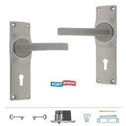 M1E10 - 2 Lever Lockset Satin Chrome -M1E10_o_T